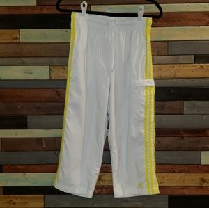 Vintage Adidas high rise track capris. Size S